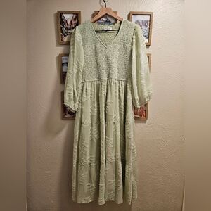 Bohme Green Midi Dress